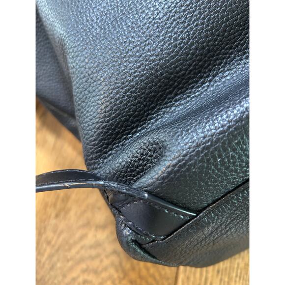 Kate Spade NY Remington Black Pebbled Leather SOFT Backpack Brass Hardware read main image 5
